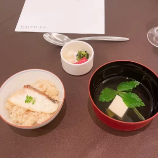 炊き込みご飯とお吸い物