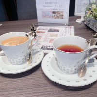 いただいたお茶もディズニー風でした