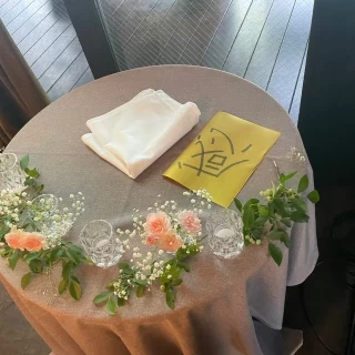 ケーキテーブル装花