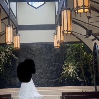 式前にチャペルで