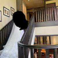 式前に階段で撮影してもらえます