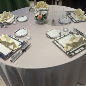 テーブルの装飾例|668816さんのアルカンシエル横浜 luxemariage（アルカンシエルグループ）の写真(2083506)
