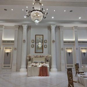 披露宴会場新郎新婦席|668842さんのアーククラブ迎賓館(水戸)（営業終了）の写真(1860490)