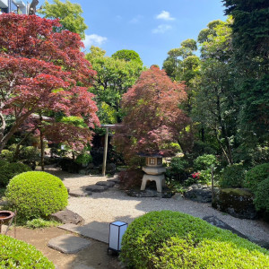 枯山水のお庭があります。|669091さんの～明治二年創業～　丹徳庭園ウエディングの写真(1864142)