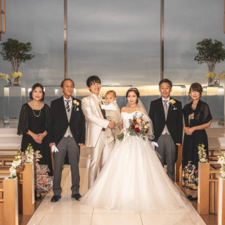 ペアレントタイム後のチャペルでの写真撮影