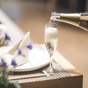 乾杯酒(金箔入りのシャンパン)|669531さんのTHE SURF OCEAN TERRACE（ザ・サーフ オーシャンテラス）の写真(2611008)