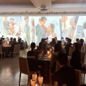 モーションカーテンを使ったオープニングムービー|669531さんのTHE SURF OCEAN TERRACE(ザ・サーフ オーシャンテラス)の写真(2611102)