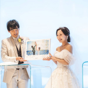 結婚証明書披露|669531さんのTHE SURF OCEAN TERRACE（ザ・サーフ オーシャンテラス）の写真(2610984)