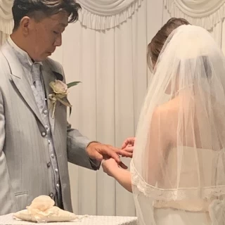 指輪の交換