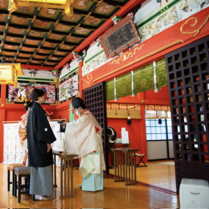 挙式最中|669910さんの江島神社(チアーズブライダルプロデュース)の写真(1865750)