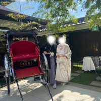 清雅のガーデンで最後の撮影