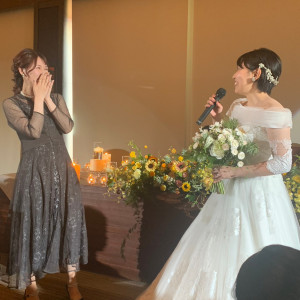 お色直しのお供。|670237さんのノートルダム広島/FIVESTAR WEDDINGの写真(1868189)