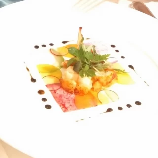 オマール海老のマリネと野菜のORIGAMI仕立て
