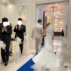 挙式の退場シーン|670332さんのアーヴェリール迎賓館 姫路の写真(2053513)
