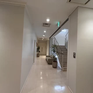 披露宴前の廊下