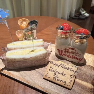 朝食のプレゼント