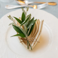 ナフキンにグリーンを添えていただきました