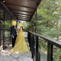 2階披露宴会場のベランダ