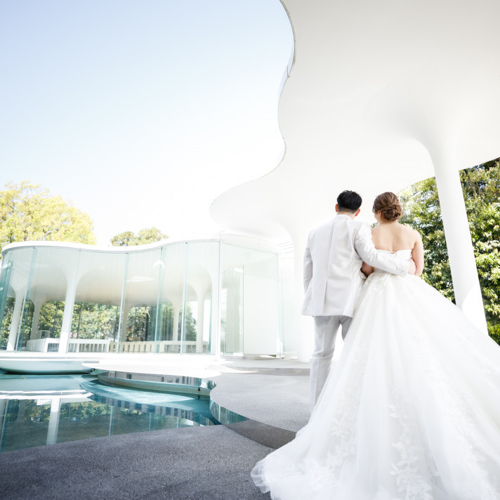 挙式会場の外からの写真
前撮りの時に撮影しました