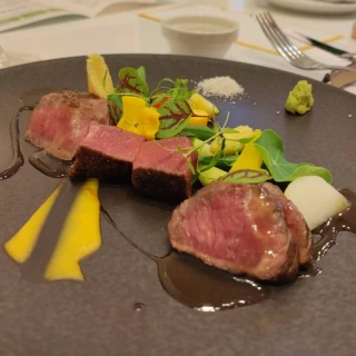 試食のお肉