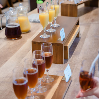 披露宴前のスナックコーナー