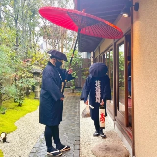 車夫さんをお呼びするとグッと空気が出る