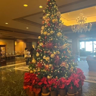 ロビーのクリスマスツリー