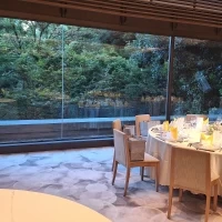 披露宴会場から見える緑