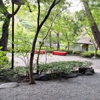 庭園で前撮り可能