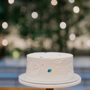 中はチョコ味のウェディングケーキ|671710さんのBLEU GRACE OSAKA（ブルーグレース大阪）●BRASSグループの写真(2456007)