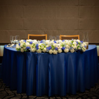 高砂テーブルの装花、コーディネート