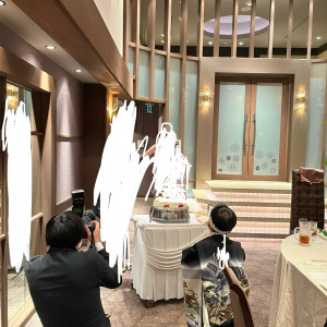 ケーキ入刀|671996さんの射水神社 うつくしの杜 結婚式場の写真(2079473)