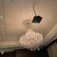 優雅なシャンデリア。クラシカルが好きな花嫁様にオススメです。