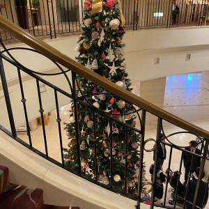 ロビーにクリスマスツリーがありました|672357さんのホテルグランヒルズ静岡(旧ホテルセンチュリー静岡)の写真(2607930)