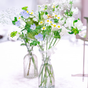 ゲストテーブルのお花|672449さんのザ・ピーク プレミアムテラスの写真(2098614)