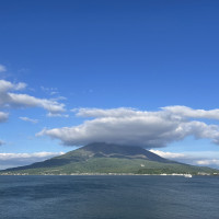 一望できる桜島！