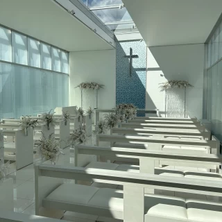 日中に見学させてもらった際のアクアホール！素敵でした！