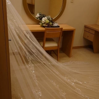 ブライズルームは広々としていました。