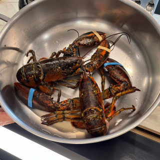 試食でいただいた海老