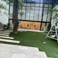 ガーデンからみた披露宴会場は圧巻でした！