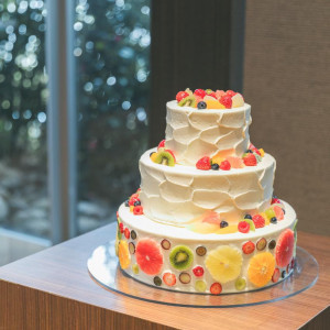 ウェディングケーキ|673016さんのMIRAIE Wedding（ミライエウエディング）の写真(2119292)