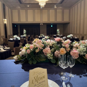 新郎・新婦の座る席から撮った披露宴会場|673247さんのパレスホテル大宮（Palace Hotel Omiya）の写真(2394137)