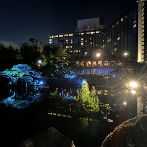 夜の庭園|673247さんのホテルニューオータニの写真(2525468)