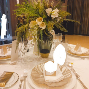 ゲストテーブル装花|673417さんのアプローズスクエア東京迎賓館の写真(1890006)