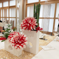 テーブル装花のコーディネート