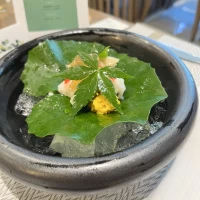 前菜一つ目。和洋折衷メニューです