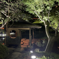 会場敷地内の庭