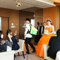 ビアショルダーの演出です。