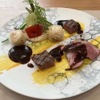 ブライダルフェア試食
メインを一皿にまとめてくれていました