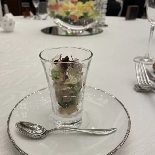マグロとタコの生姜風味和え